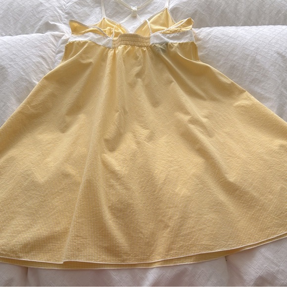 Vintage Gant Yellow & White Mini-Check Sundress - Picture 9 of 10